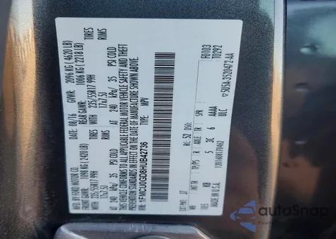 2017 Ford Escape Se z USA, uszkodzony, nr VIN 1FMCU0GD8HUB42736